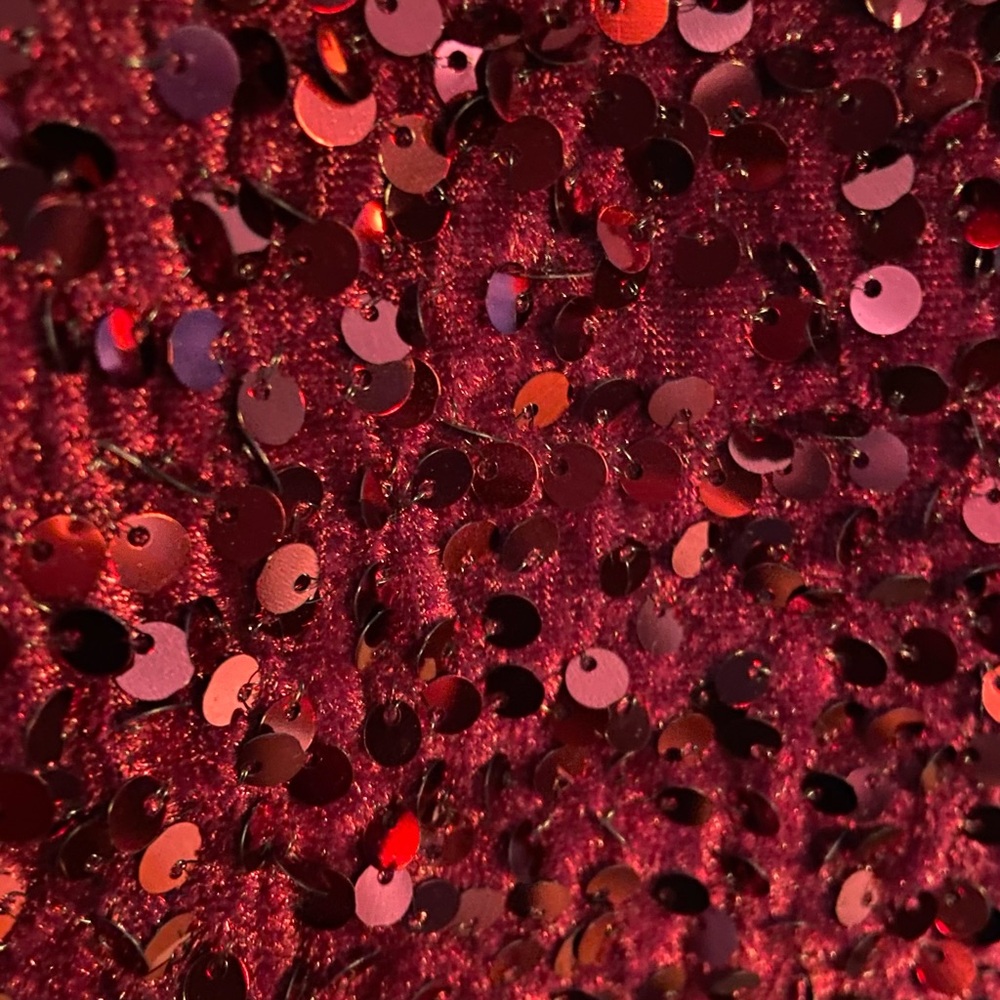 Nanette Lapore sequined evening ware top cranberry red NWOT - Picture 5 of 6